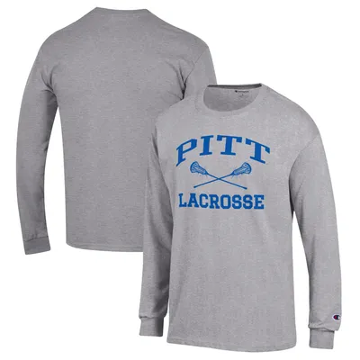 Pitt Panthers Champion Lacrosse Icon Powerblend Long Sleeve T-Shirt