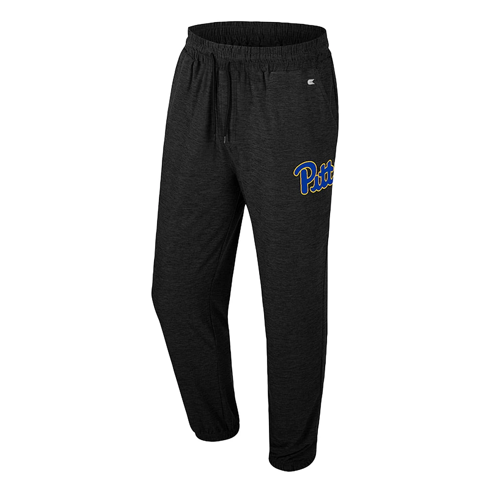 Men's Colosseum Black Pitt Panthers Revolution Jogger Pants