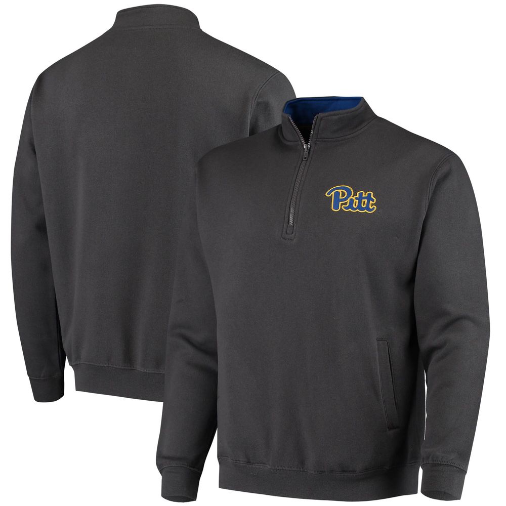 Men's Colosseum Charcoal Pitt Panthers Tortugas Logo Quarter-Zip Jacket