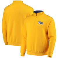 Men's Colosseum Gold Pitt Panthers Tortugas Logo Quarter-Zip Jacket