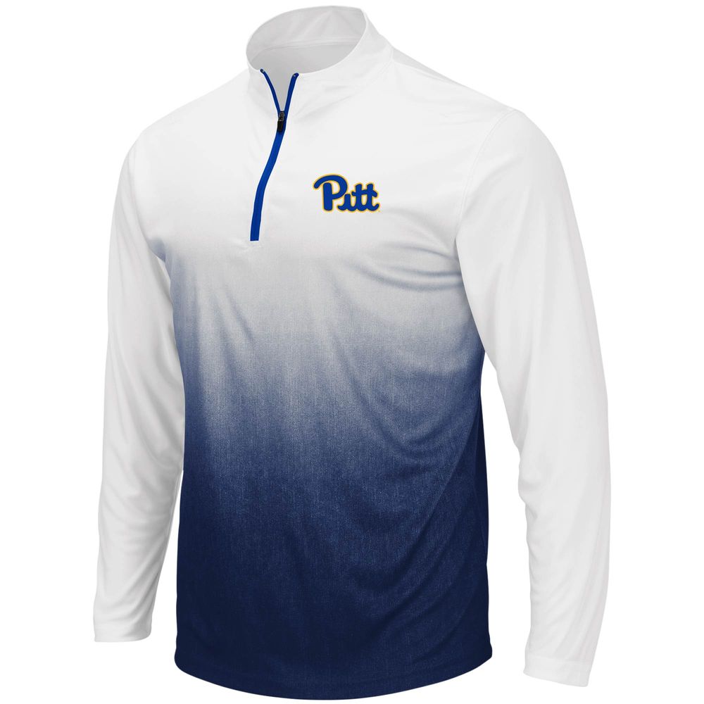 Men's Colosseum Navy Pitt Panthers Magic Team Logo Quarter-Zip Jacket