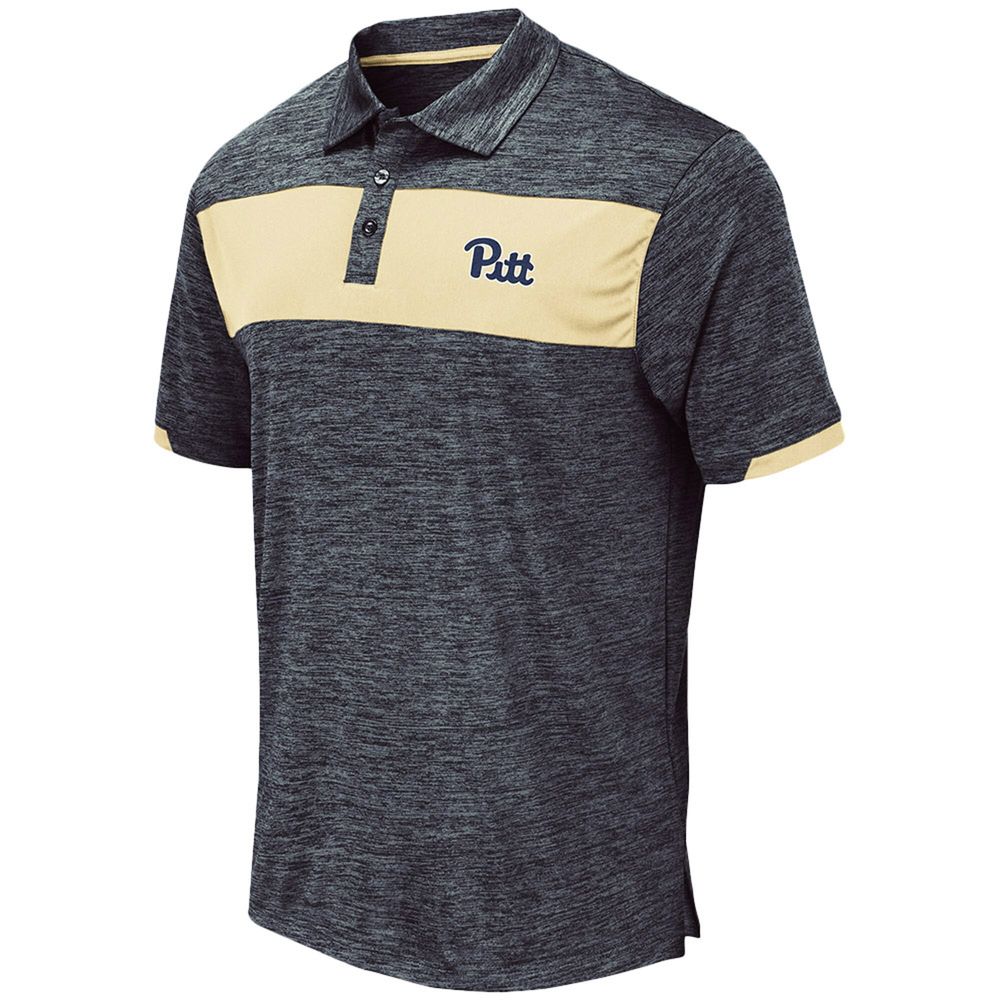 Men's Colosseum Navy Pitt Panthers Nelson Polo