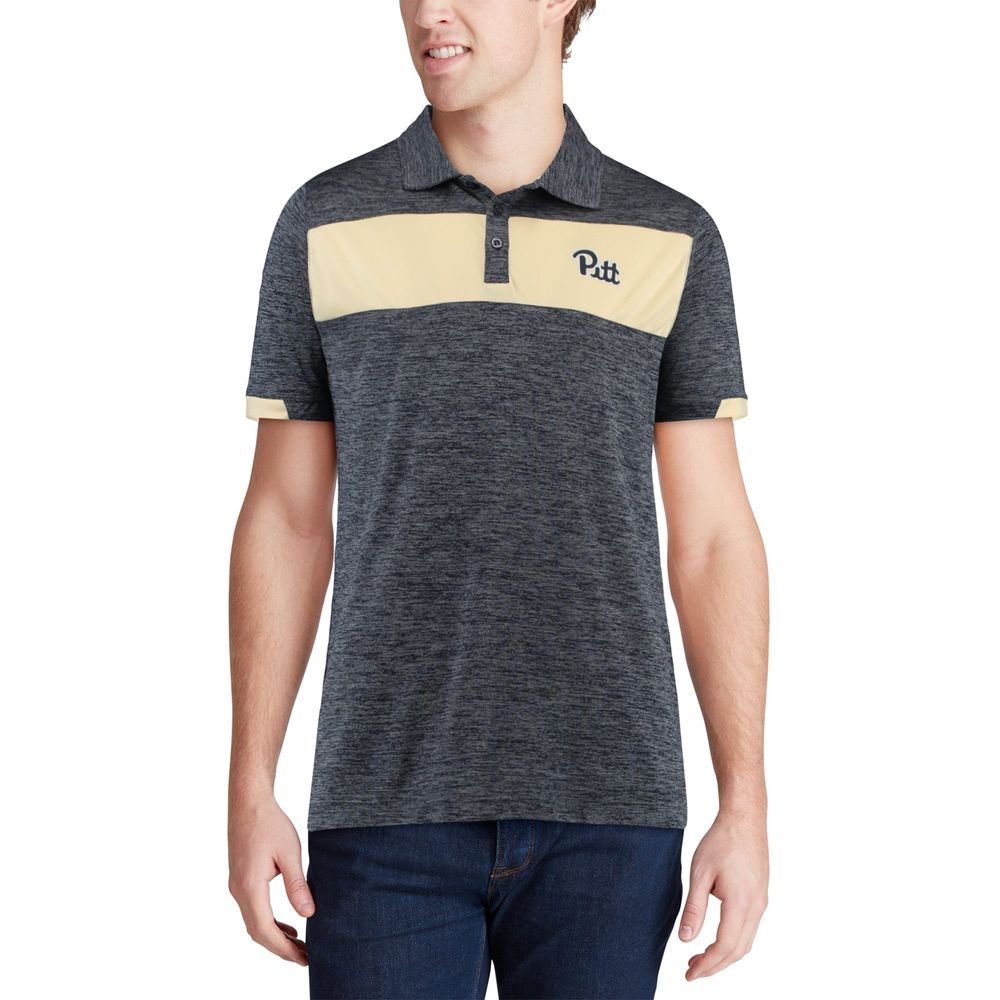 Men's Colosseum Navy Pitt Panthers Nelson Polo