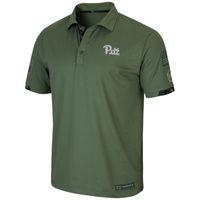 Men's Colosseum Olive Pitt Panthers OHT Military Appreciation Echo Polo