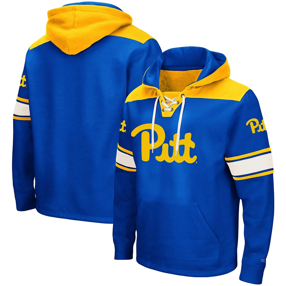 Sweat à capuche lacets Colosseum Royal Pitt Panthers 2.0 pour hommes