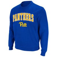 Men's Colosseum Royal Pitt Panthers Arch & Logo Sweatshirt