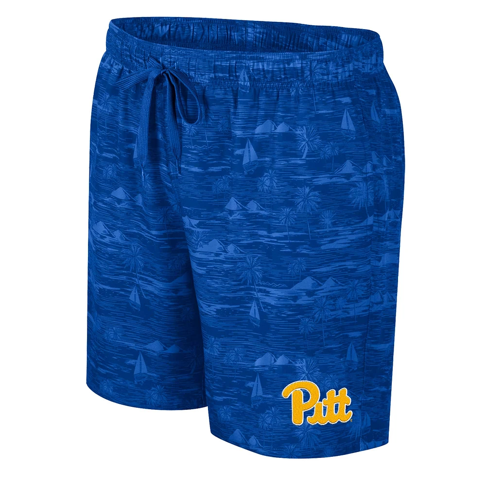 Men's Colosseum Royal Pitt Panthers Ozark Swim Shorts