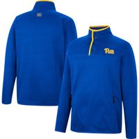 Men's Colosseum Royal Pitt Panthers Rebound Quarter-Snap Jacket