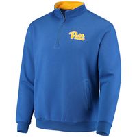 Men's Colosseum Royal Pitt Panthers Tortugas Logo Quarter-Zip Jacket