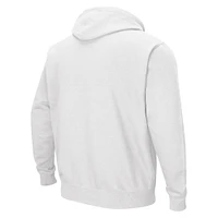 Sweat à capuche Colosseum White Pitt Panthers Arch & Logo 3.0 pour hommes