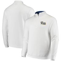 Men's Colosseum White Pitt Panthers Tortugas Logo Quarter-Zip Jacket