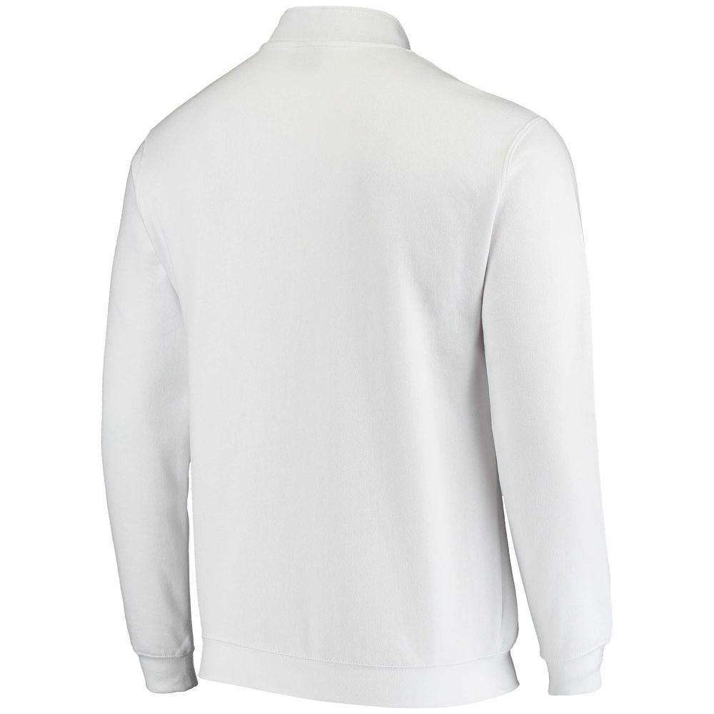 Men's Colosseum White Pitt Panthers Tortugas Logo Quarter-Zip Jacket