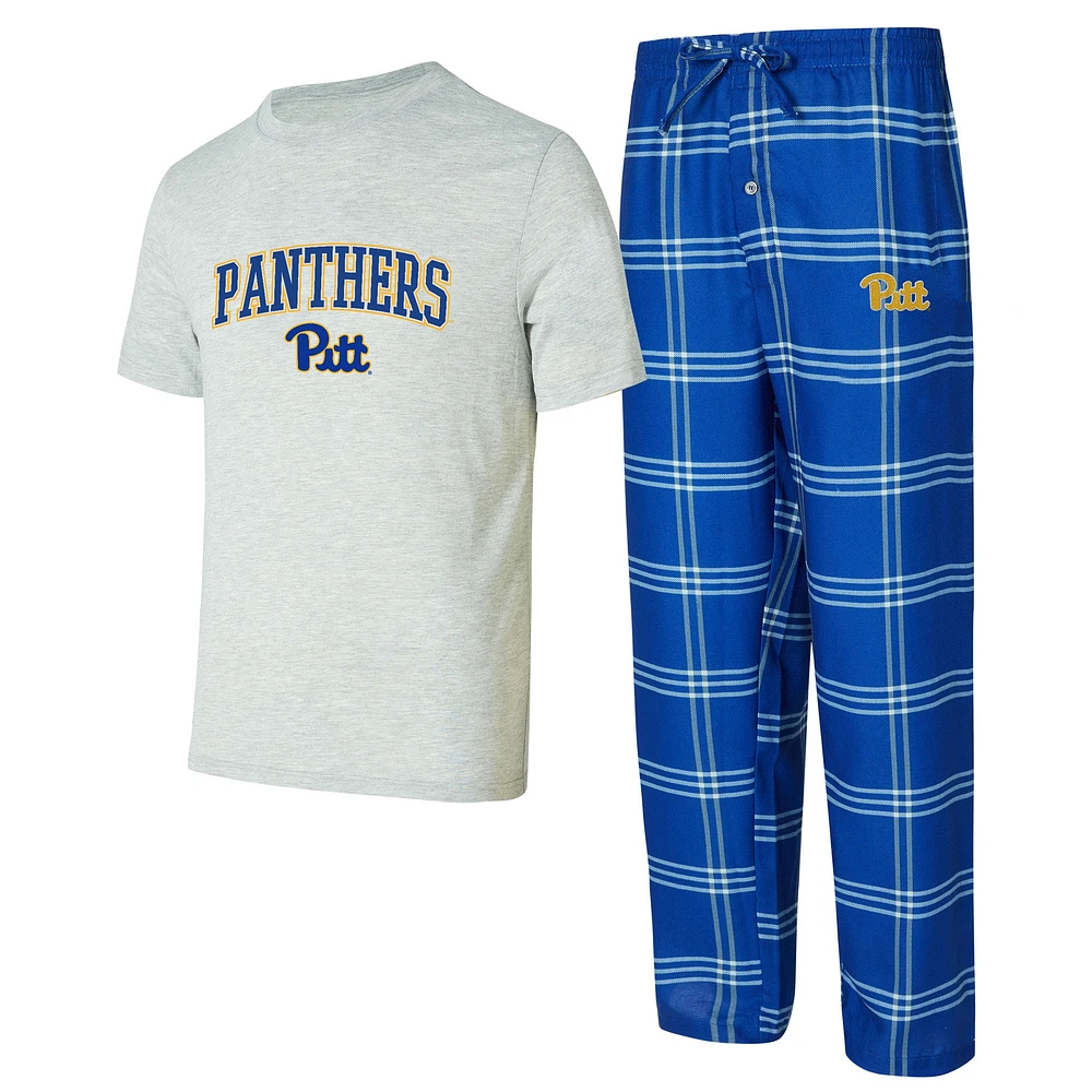 Men's Concepts Sport Royal/Gray Pitt Panthers T-Shirt & Pants Sleep Set