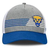 Men's Fanatics Heather Gray/Royal Pitt Panthers Profile Trucker Adjustable Hat