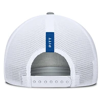 Men's Fanatics Heather Gray/Royal Pitt Panthers Profile Trucker Adjustable Hat