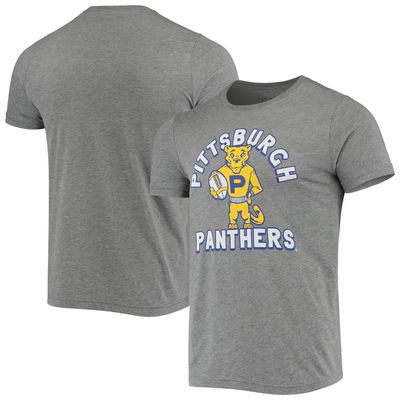 Men's Homefield Heather Gray Pitt Panthers Vintage Football T-Shirt