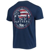 Men's Navy Pitt Panthers Campus Americana T-Shirt