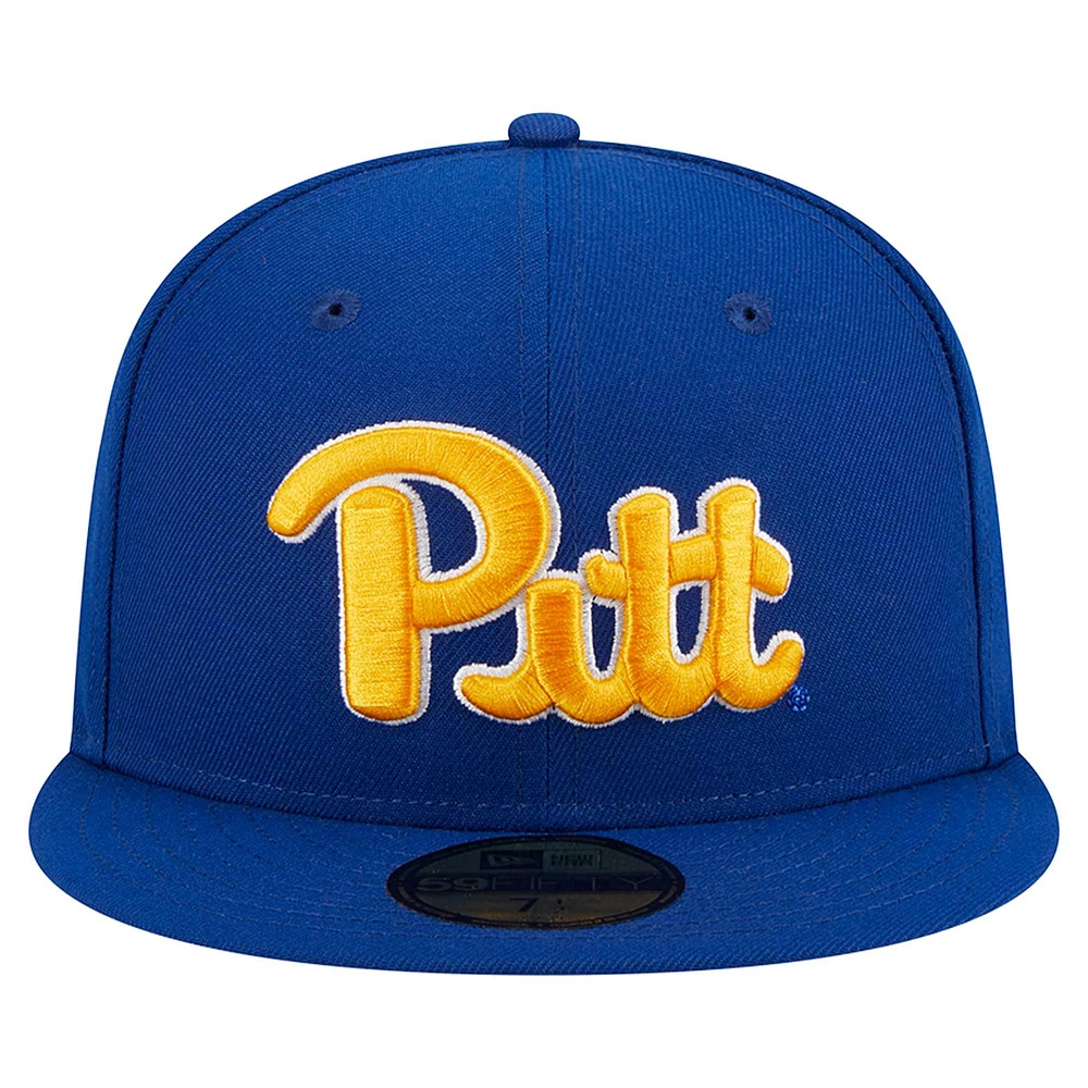 Men's New Era Royal Pitt Panthers 59FIFTY Fitted Hat