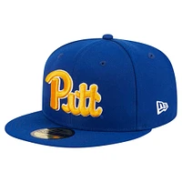 Men's New Era Royal Pitt Panthers 59FIFTY Fitted Hat