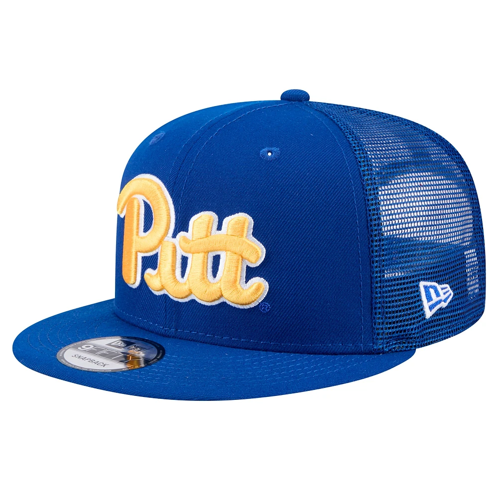 Casquette Snapback 9FIFTY Trucker Royal Pitt Panthers de New Era pour homme