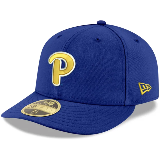 Lids Pitt Panthers New Era Patch 59FIFTY Fitted Hat - Heather Gray/Royal