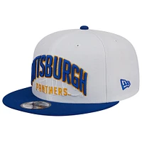 Casquette Snapback 9FIFTY à deux tons pour homme New Era White/Royal Pitt Panthers