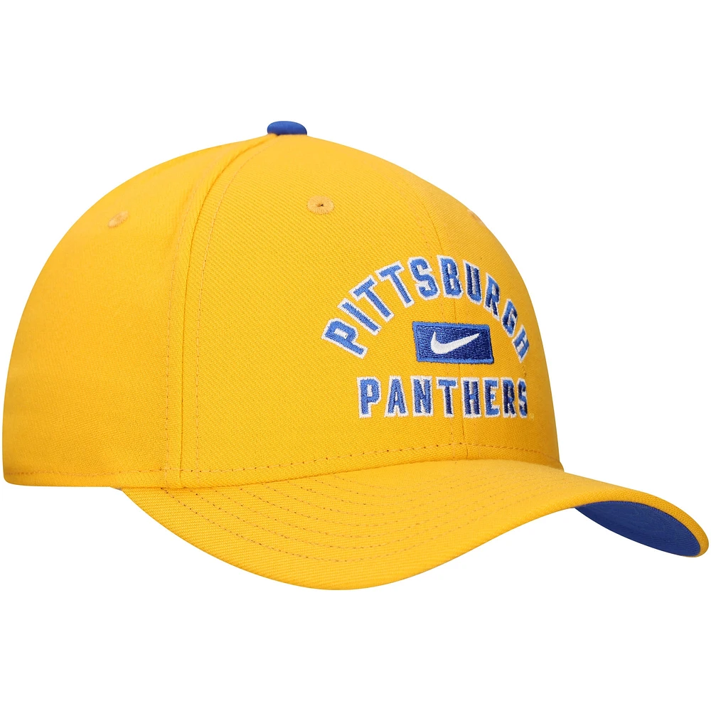 Casquette Nike Gold Pitt Panthers Rise Flex pour homme