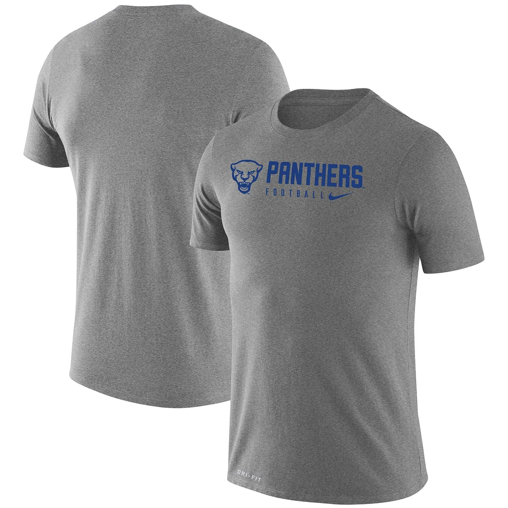 T-shirt Nike gris chiné Pitt Panthers Changeover Legend pour homme