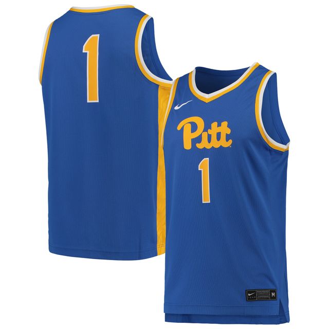 Maillot de basket-ball Nike #1 Royal Pitt Panthers Team Replica pour homme