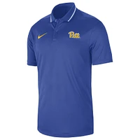 Polo de performance Nike Royal Pitt Panthers 2023 Sideline Coaches pour homme