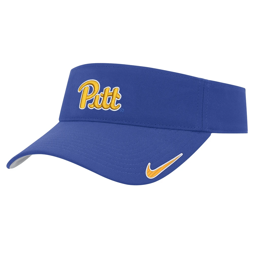 Men's Nike Royal Pitt Panthers 2024 Sideline Ace Performance Adjustable Visor