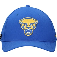 Casquette Nike Royal Pitt Panthers 2024 Sideline Rise Swoosh Flex pour homme