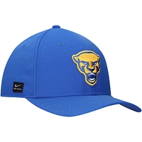 Men's Nike Royal Pitt Panthers 2024 Sideline Rise Swoosh Flex Hat