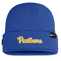 Men's Nike Royal Pitt Panthers 2024 Sideline Terra Cuffed Knit Hat