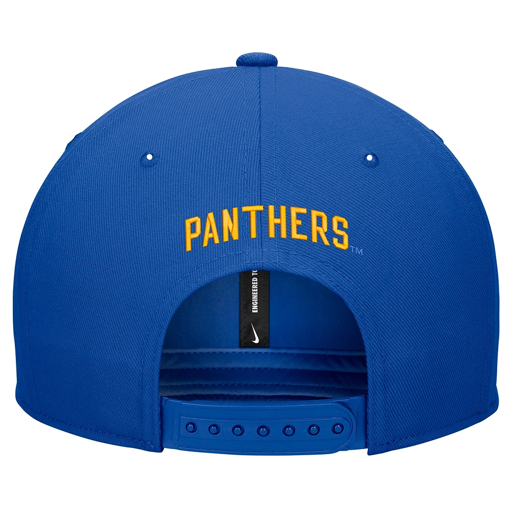 Casquette Snapback Nike Royal Pitt Panthers Pro pour homme