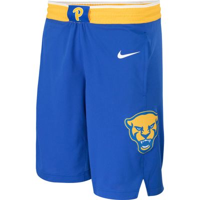 Men's Nike Royal Pitt Panthers Team Logo Replica Basketball Shorts