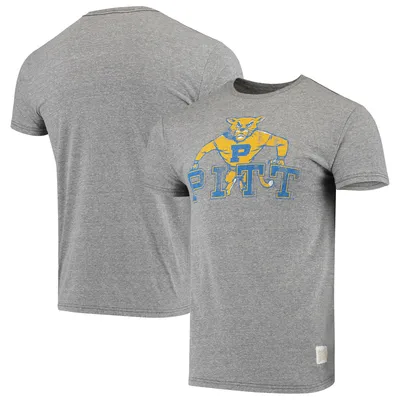 Pitt Panthers Original Retro Brand Team Vintage Tri-Blend T-Shirt - Heathered Gray