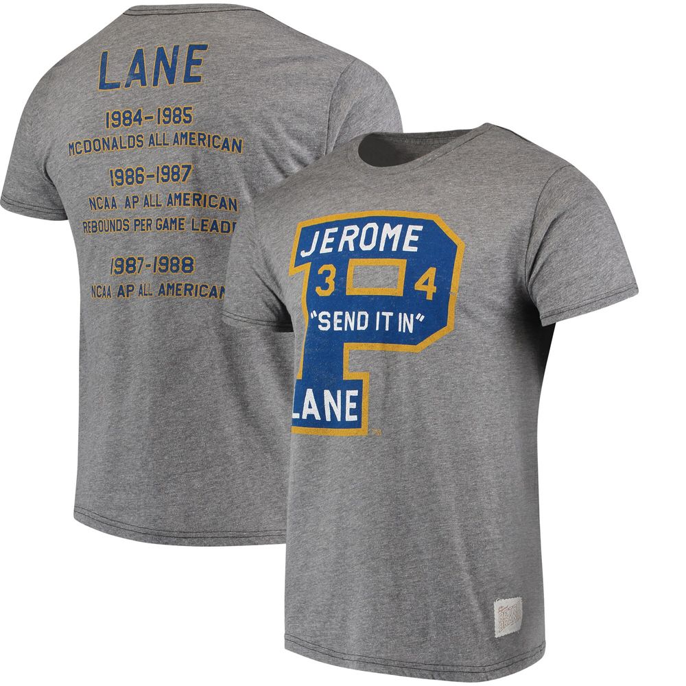 Men's Original Retro Brand Jerome Lane Heathered Gray Pitt Panthers Accolade T-Shirt