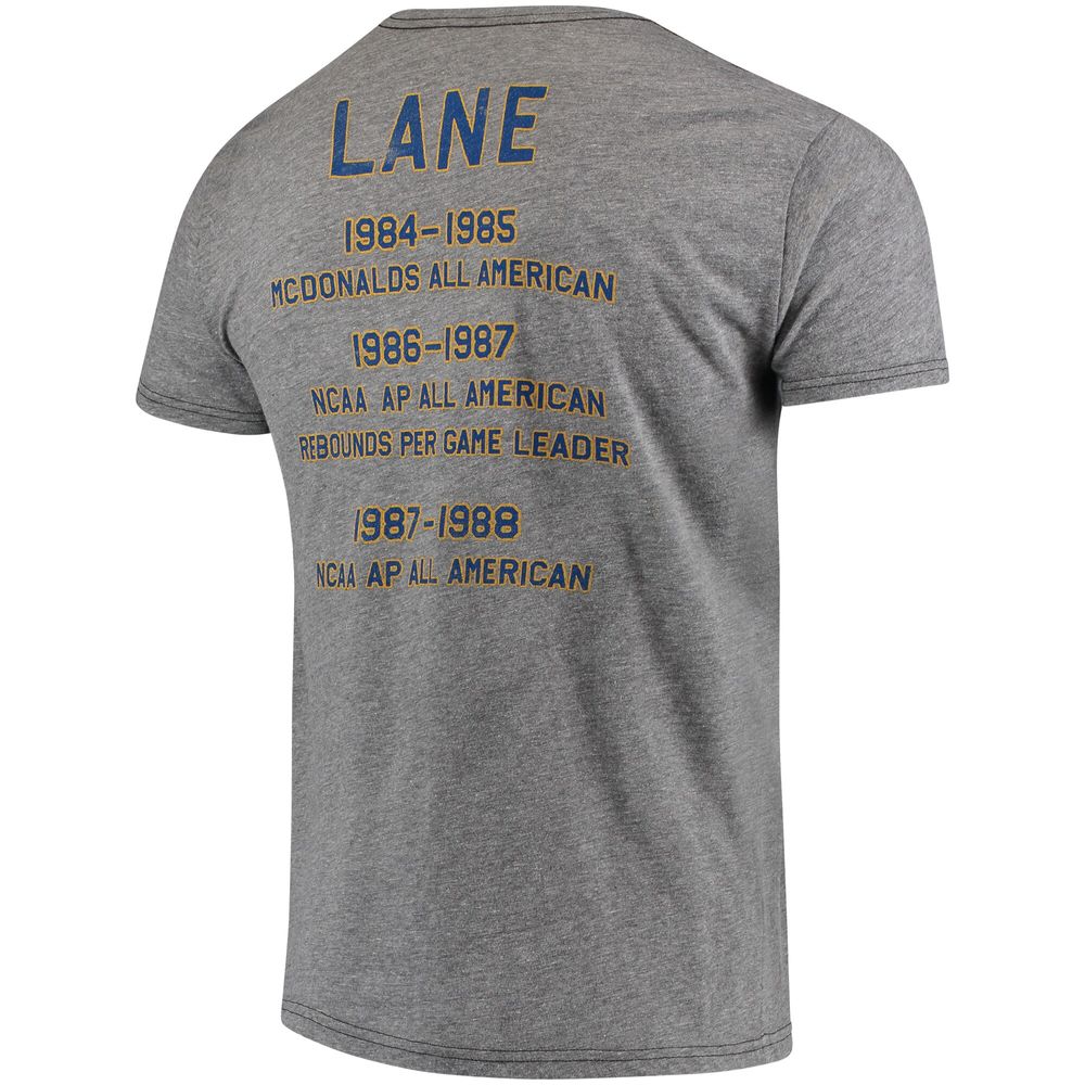 Men's Original Retro Brand Jerome Lane Heathered Gray Pitt Panthers Accolade T-Shirt