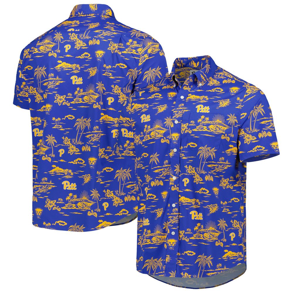 Men's Reyn Spooner Royal Pitt Panthers Performance Button-Down Shirt