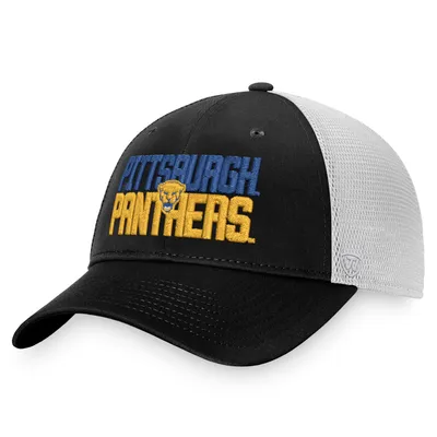 Pitt Panthers Top of the World Stockpile Trucker Snapback Hat - Black/White