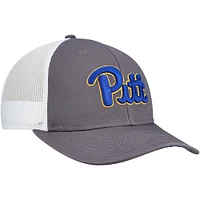 Men's Top of the World Gray/White Pitt Panthers Victory Baseline Trucker Adjustable Hat