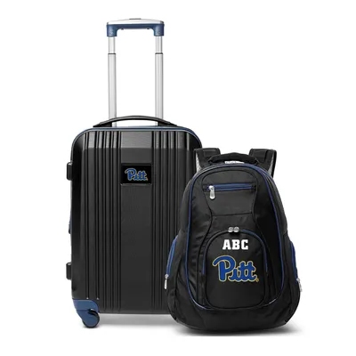 Pitt Panthers MOJO Personalized Premium 2-Piece Backpack & Carry-On Set