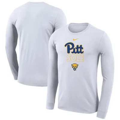 T-shirt à manches longues Nike Pitt Panthers 2023 On Court Bench blanc