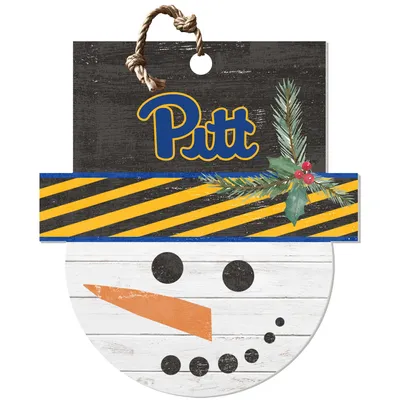 Pitt Panthers 18'' x 20'' Snowman Sign