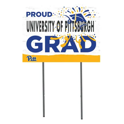 Pitt Panthers 18'' x 24'' Proud Grad Yard Sign