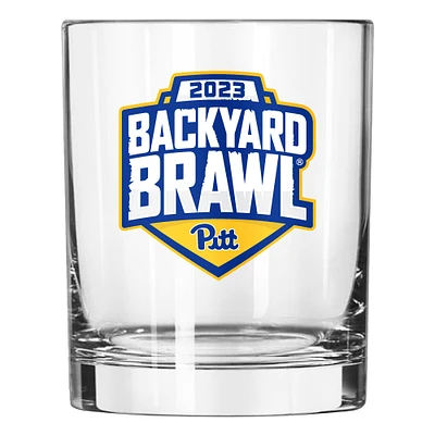 Pitt Panthers 2023 Backyard Brawl 14oz. Rocks Glass