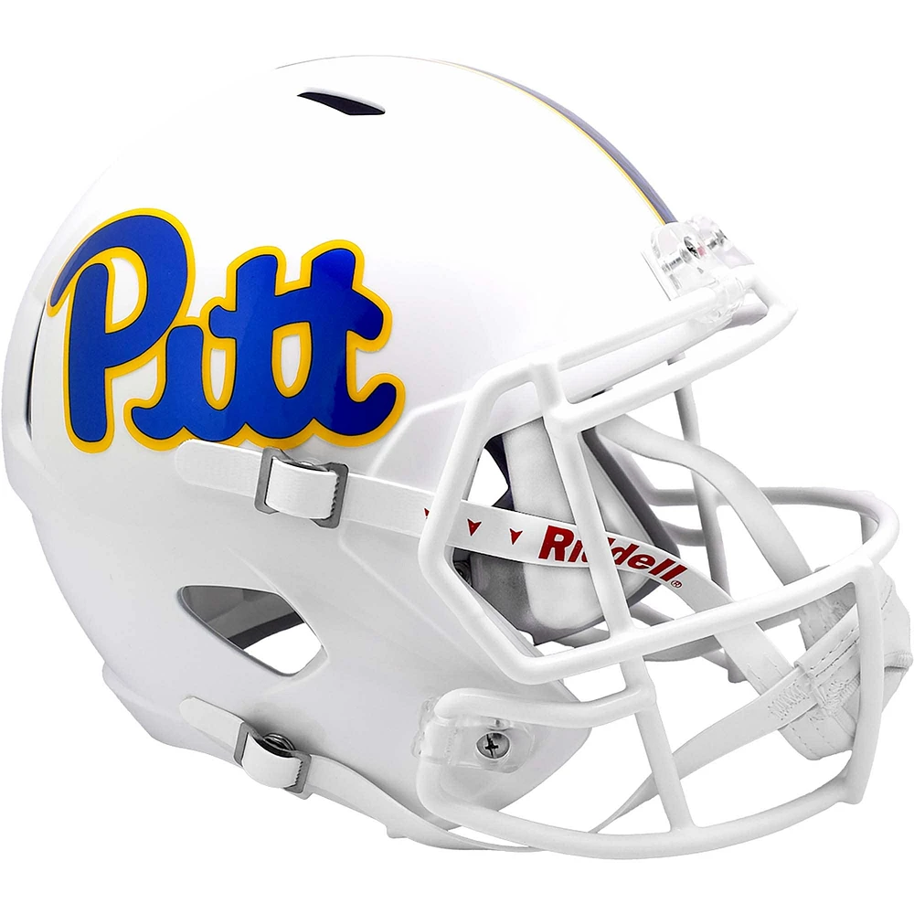 Pitt Panthers Riddell White Speed Replica Helmet