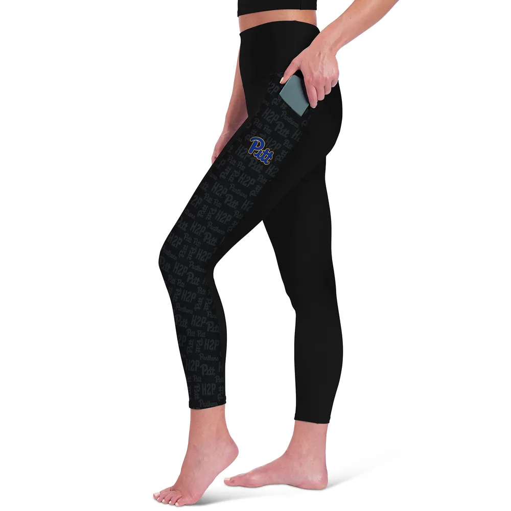 Lids Pitt Panthers Women's High Waist Two-Pocket Leggings - Black