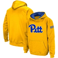 Sweat à capuche avec grand logo Colosseum Gold Pitt Panthers pour jeunes